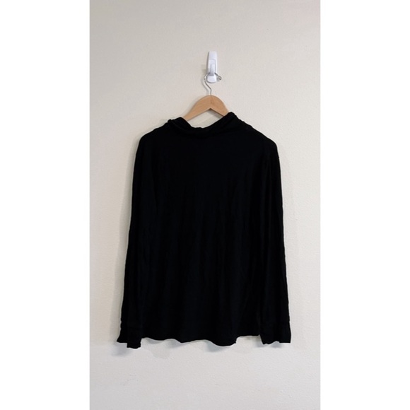 Skims Black Button Front Pajama Top M - Picture 3 of 9